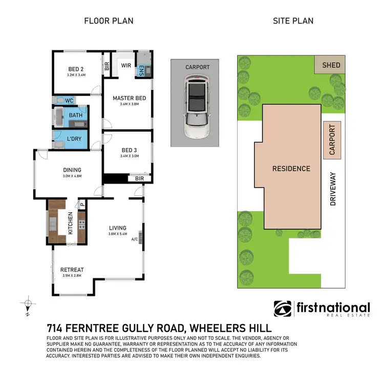 Floorplan of Homely house listing, 714 Ferntree Gully Road, Wheelers Hill VIC 3150