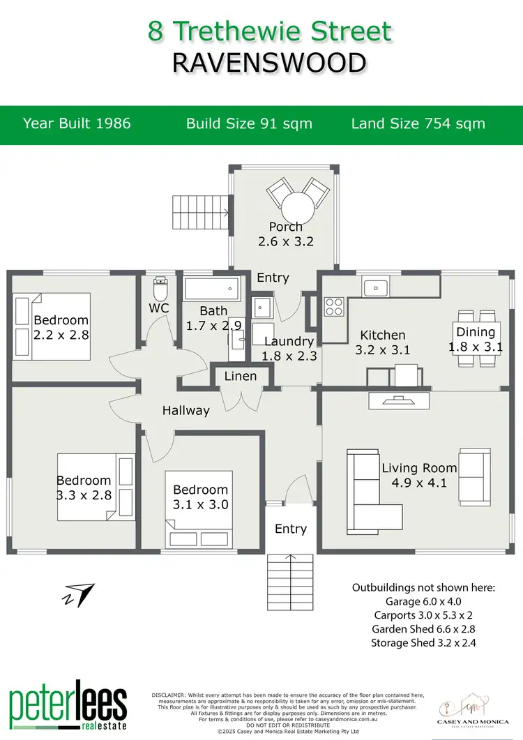 Floorplan of Homely house listing, 8 Trethewie Street, Ravenswood TAS 7250