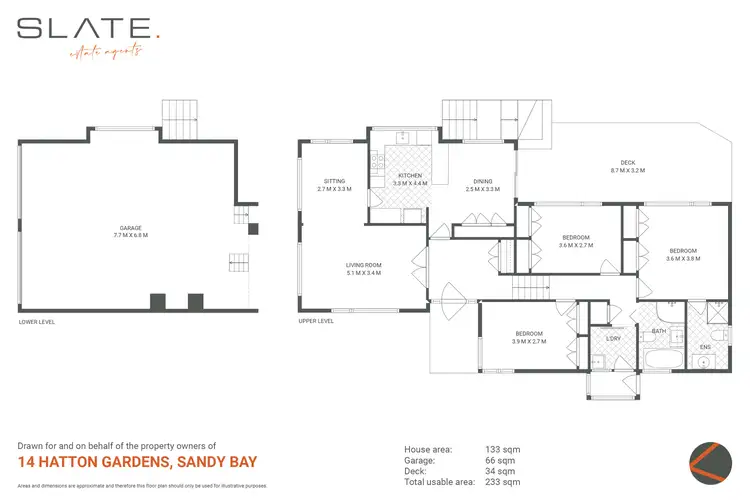 Floorplan of Homely house listing, 14 Hatton Gardens, Sandy Bay TAS 7005