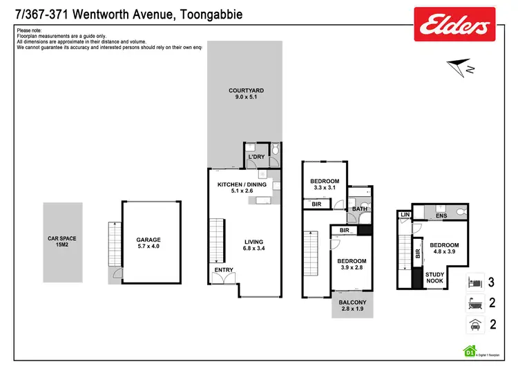 Floorplan of Homely townhouse listing, 7/367-371 Wentworth Avenue, Toongabbie NSW 2146
