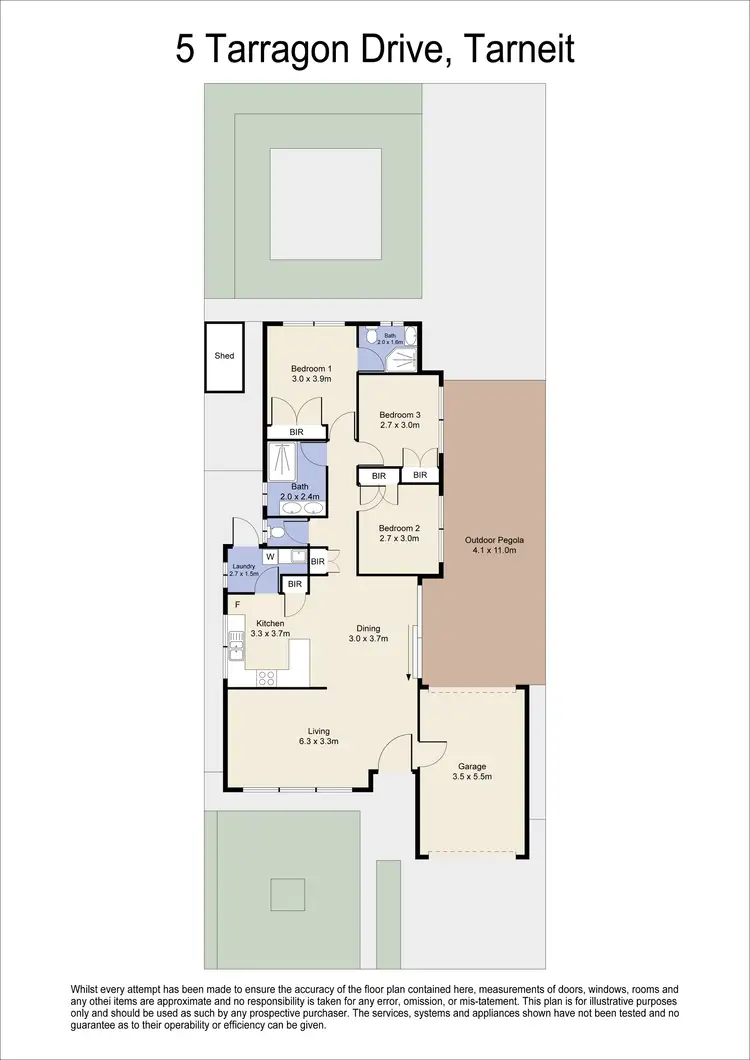 Floorplan of Homely house listing, 5 Tarragon Drive, Tarneit VIC 3029