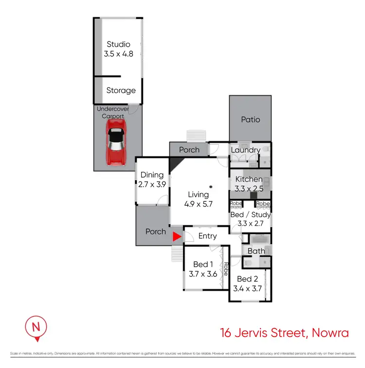 Floorplan of Homely house listing, 16 Jervis Street, Nowra NSW 2541