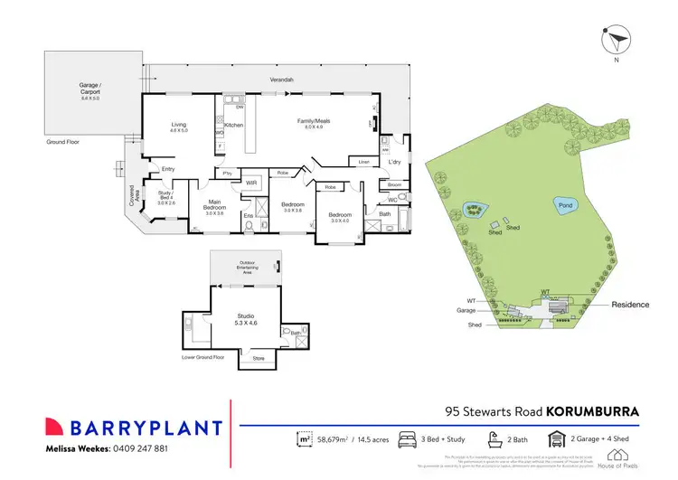 Floorplan of Homely house listing, 95 Stewarts Road, Korumburra VIC 3950