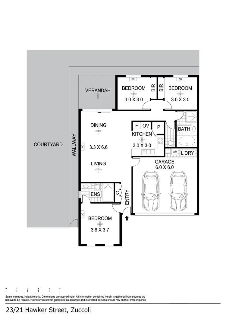 Floorplan of Homely apartment listing, 23/21 Hawker Street, Zuccoli NT 832