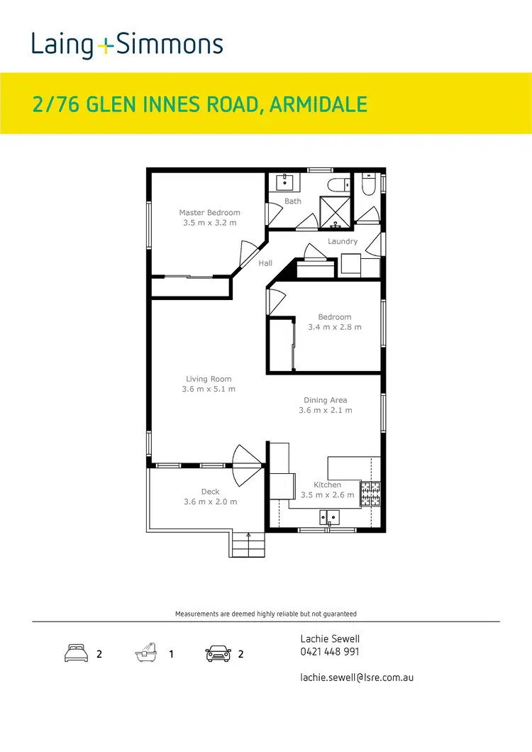 Floorplan of Homely house listing, 2/76 Glen Innes Road, Armidale NSW 2350