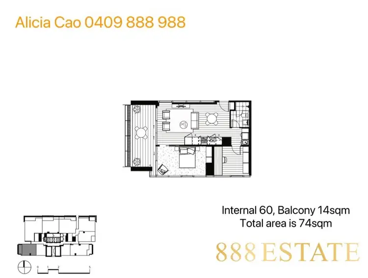 Floorplan of Homely apartment listing, 5108/117 Bathurst Street, Sydney NSW 2000
