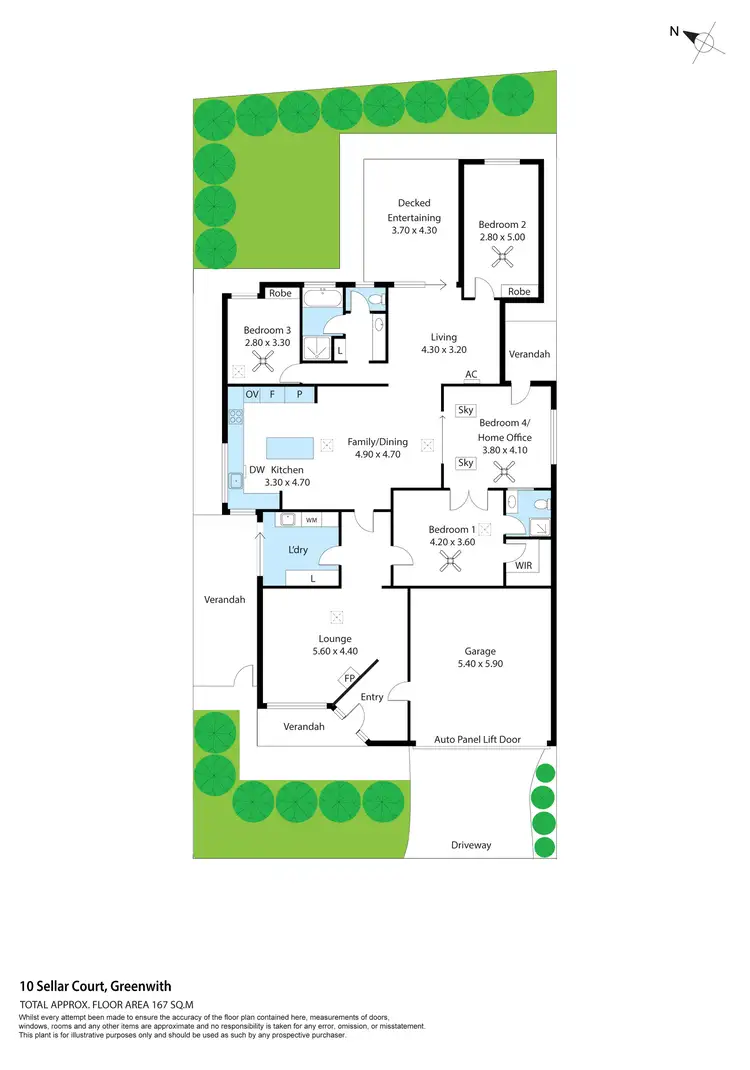 Floorplan of Homely house listing, 10 Sellar Court, Greenwith SA 5125