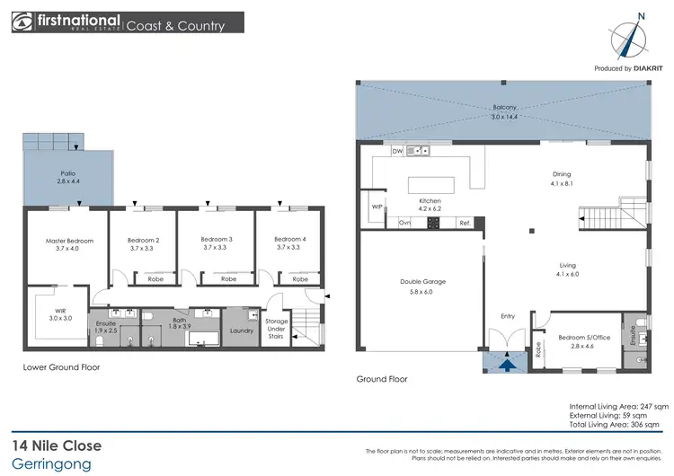 Floorplan of Homely house listing, 14 Nile Close, Gerringong NSW 2534