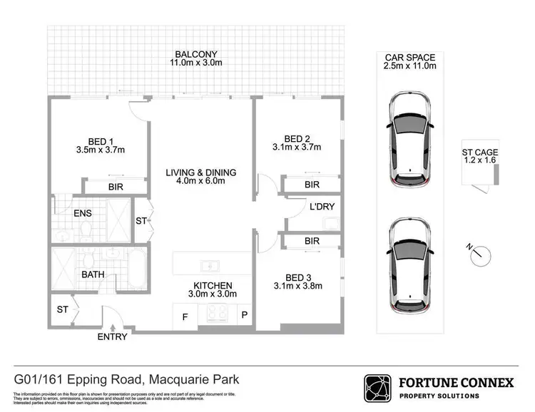Floorplan of Homely apartment listing, G01/161 Epping Road, Macquarie Park NSW 2113