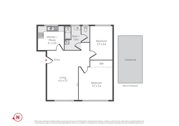 Floorplan of Homely unit listing, 3/420 Blackshaws Road, Altona North VIC 3025