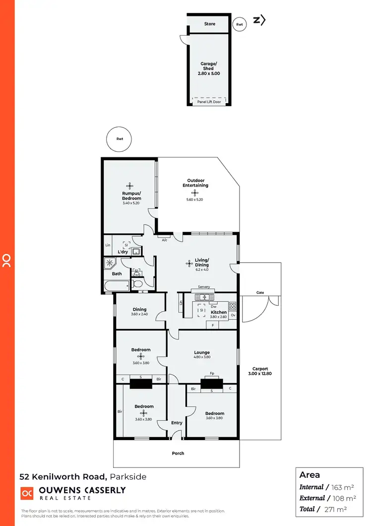 Floorplan of Homely house listing, 52 Kenilworth Road, Parkside SA 5063