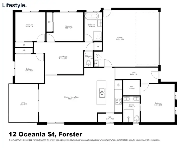 Floorplan of Homely house listing, 12 Oceania Street, Forster NSW 2428