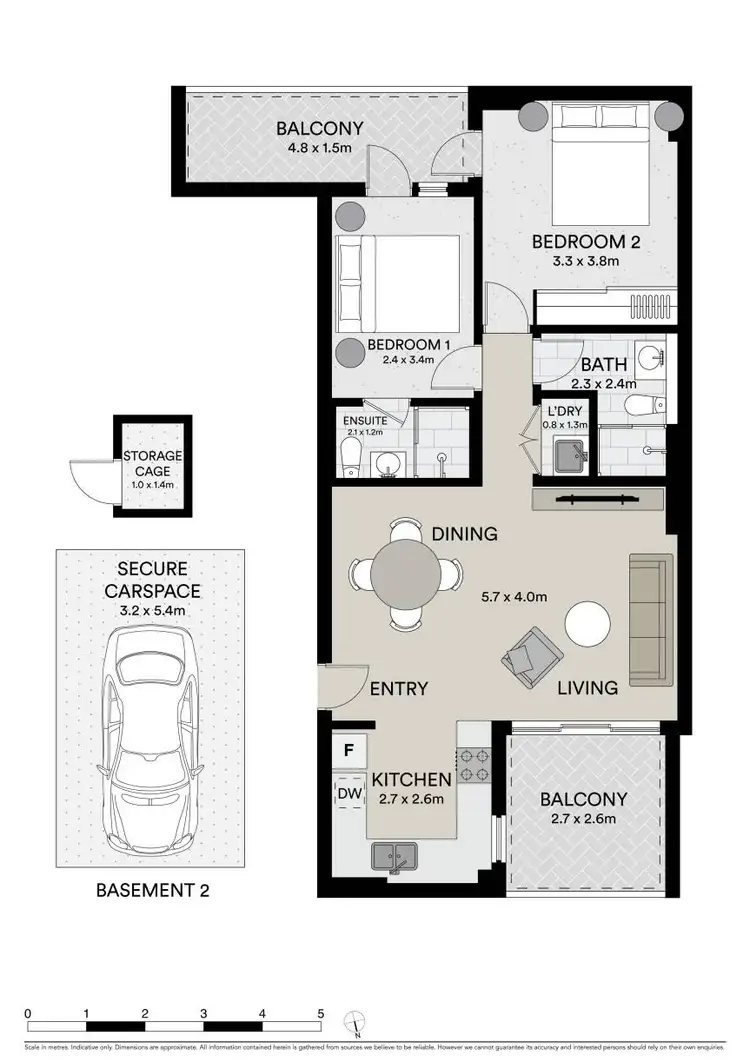 Floorplan of Homely unit listing, 401/3 Wilga Street, Burwood NSW 2134