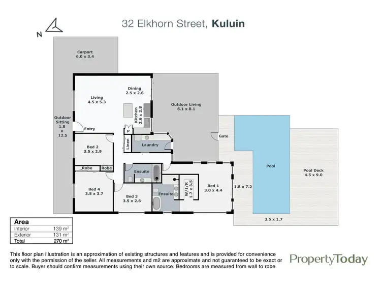 Floorplan of Homely house listing, 32 Elkhorn Street, Kuluin QLD 4558