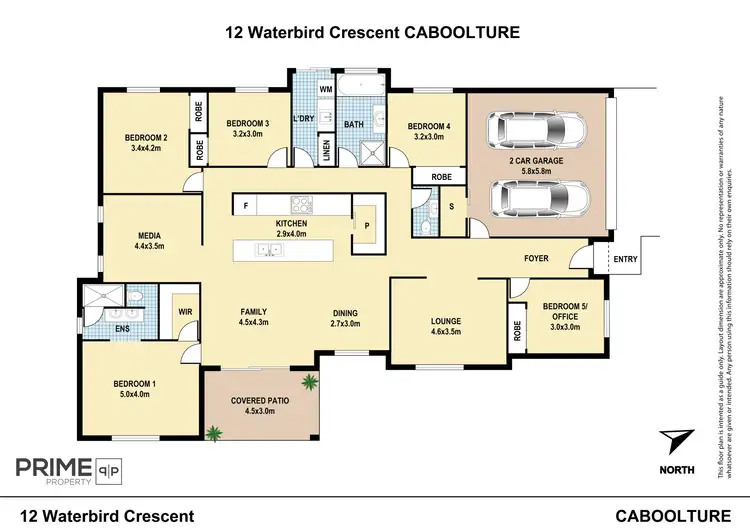 Floorplan of Homely house listing, 12 Waterbird Crescent, Caboolture QLD 4510