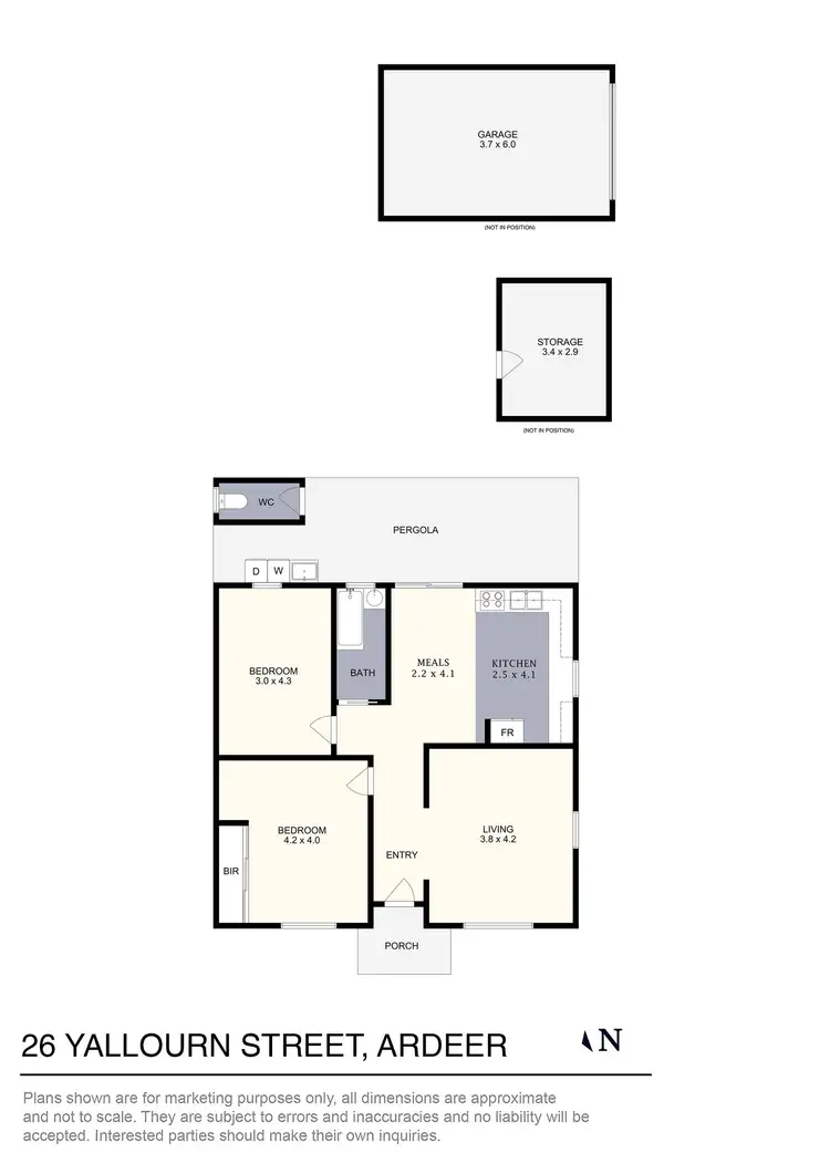Floorplan of Homely house listing, 26 Yallourn Street, Ardeer VIC 3022