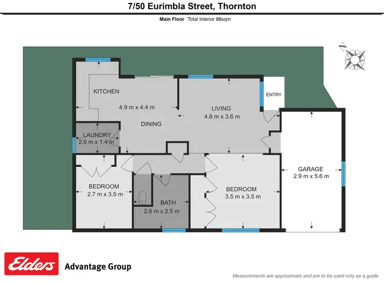 Floorplan of Homely unit listing, 7/50 Eurimbla Street, Thornton NSW 2322
