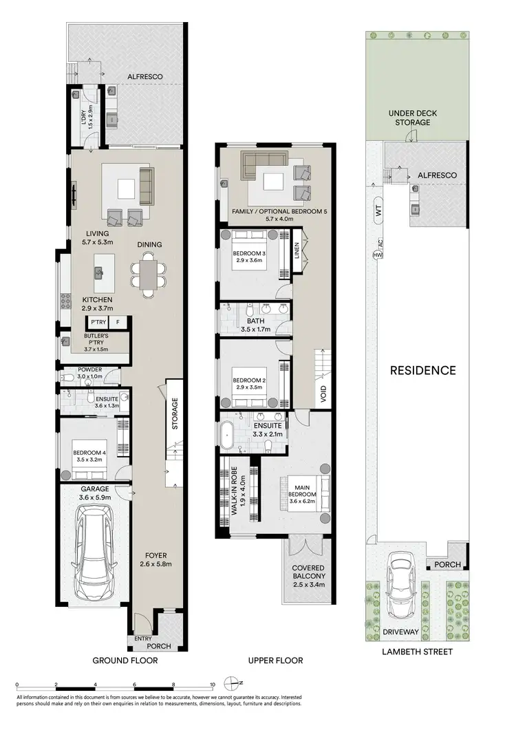 Floorplan of Homely semi-detached listing, 184a Lambeth Street, Picnic Point NSW 2213