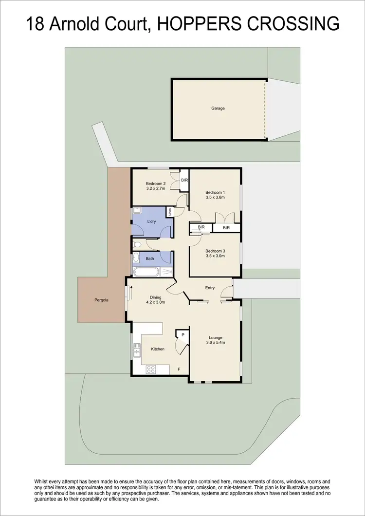 Floorplan of Homely house listing, 18 Arnold Court, Hoppers Crossing VIC 3029