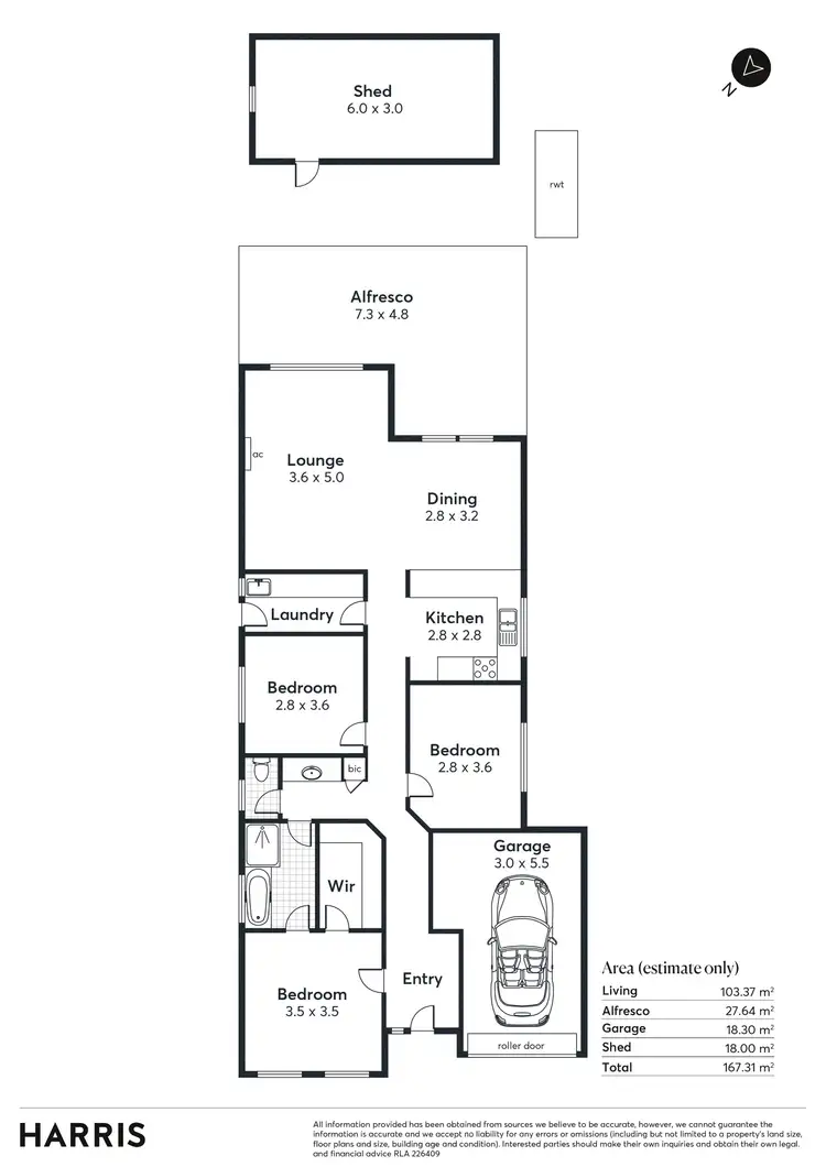 Floorplan of Homely house listing, 35 Shropshire Avenue, Hillcrest SA 5086
