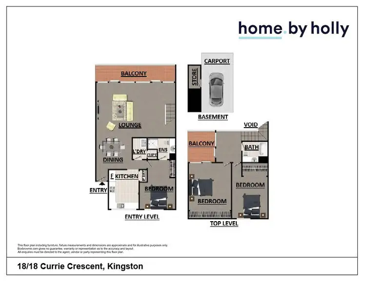 Floorplan of Homely apartment listing, 18/18 Currie Crescent, Kingston ACT 2604