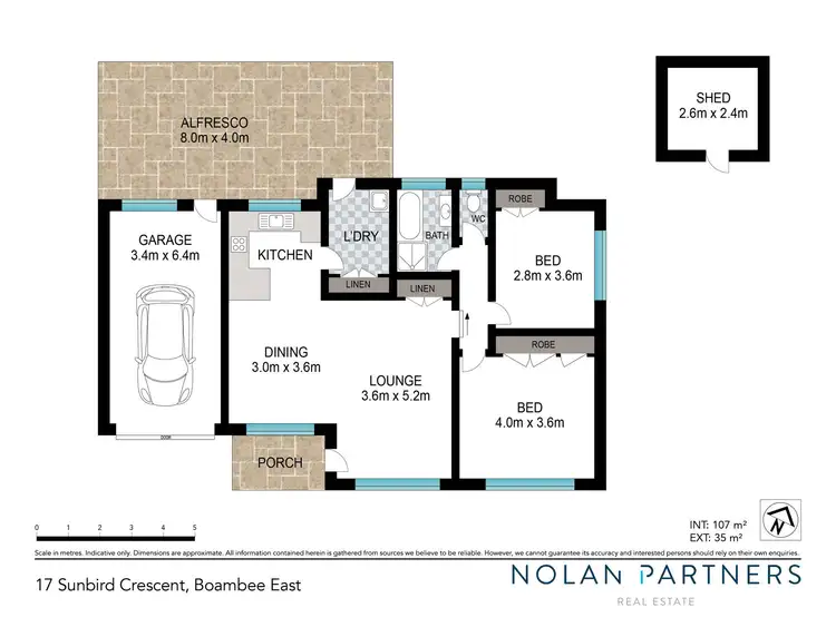 Floorplan of Homely villa listing, 17 Sunbird Crescent, Boambee East NSW 2452