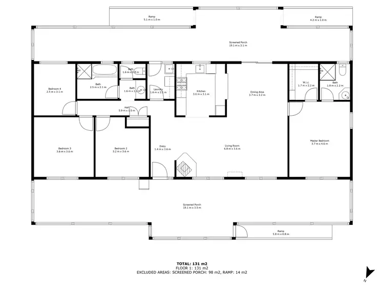 Floorplan of Homely rural property listing, 17499 Flinders Highway, Elliston SA 5670