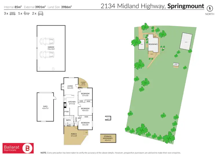 Floorplan of Homely house listing, 2134 Midland Highway, Springmount VIC 3364