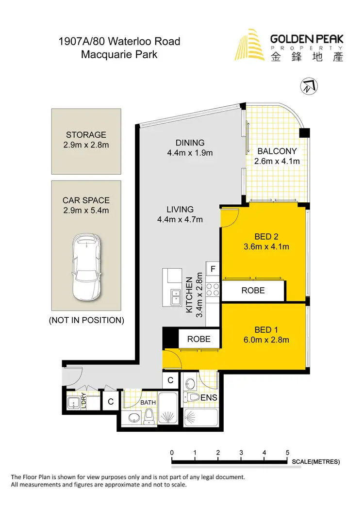 Floorplan of Homely apartment listing, 1907A/80 Waterloo Road, Macquarie Park NSW 2113