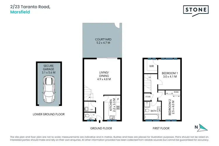 Floorplan of Homely townhouse listing, 2/23 Taranto Road, Marsfield NSW 2122