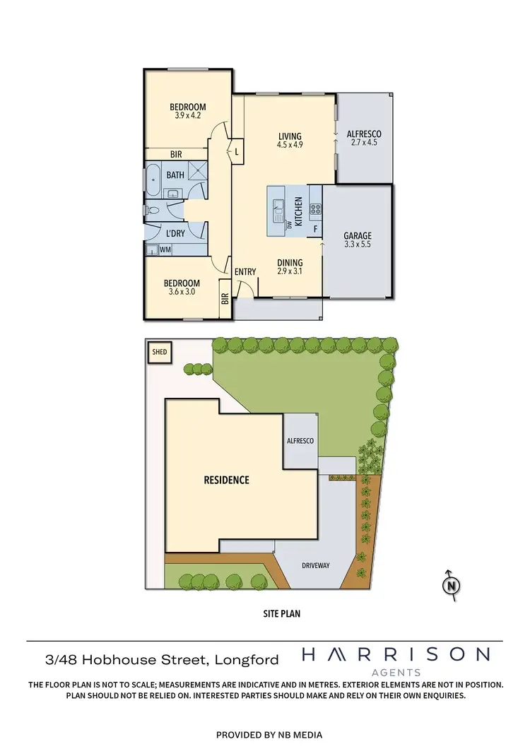 Floorplan of Homely unit listing, 3/48 Hobhouse Street, Longford TAS 7301