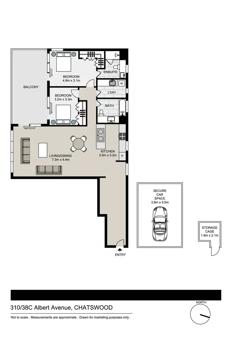 Floorplan of Homely unit listing, 310/38C Albert Avenue, Chatswood NSW 2067