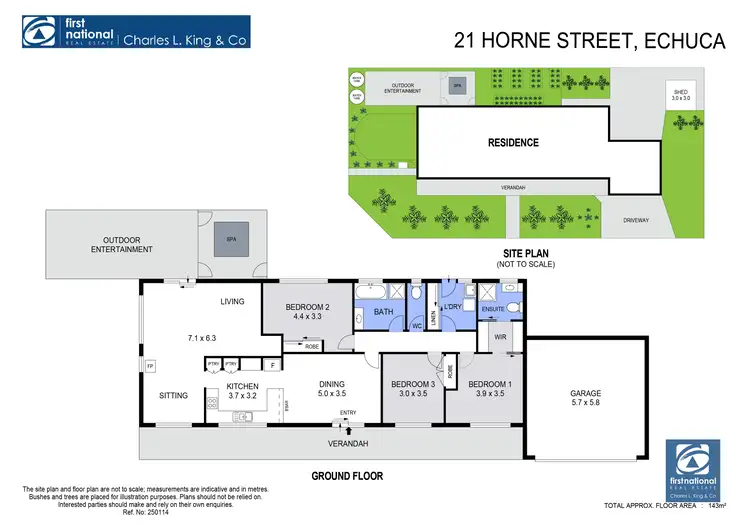 Floorplan of Homely house listing, 21 Horne Street, Echuca VIC 3564