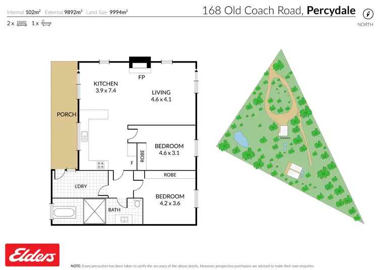 Floorplan of Homely house listing, 168 Old Coach Road, Percydale VIC 3478