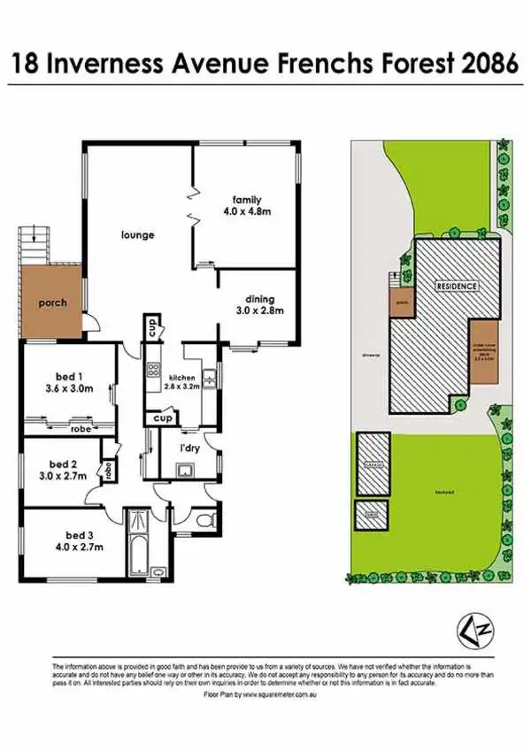 Floorplan of Homely house listing, 18 Inverness Avenue, Frenchs Forest NSW 2086