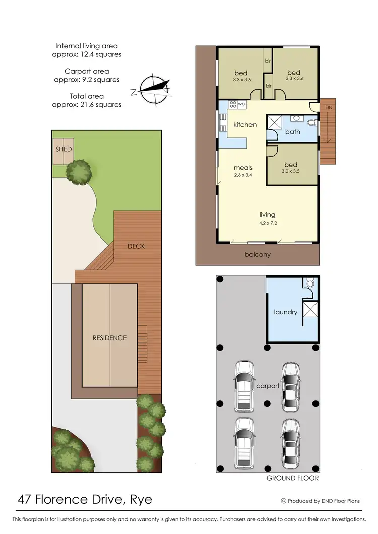 Floorplan of Homely house listing, 47 Florence Drive, Rye VIC 3941