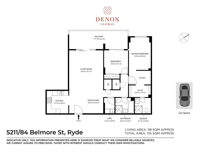 Floorplan of Homely apartment listing, 5211/84 Belmore Street, Ryde NSW 2112