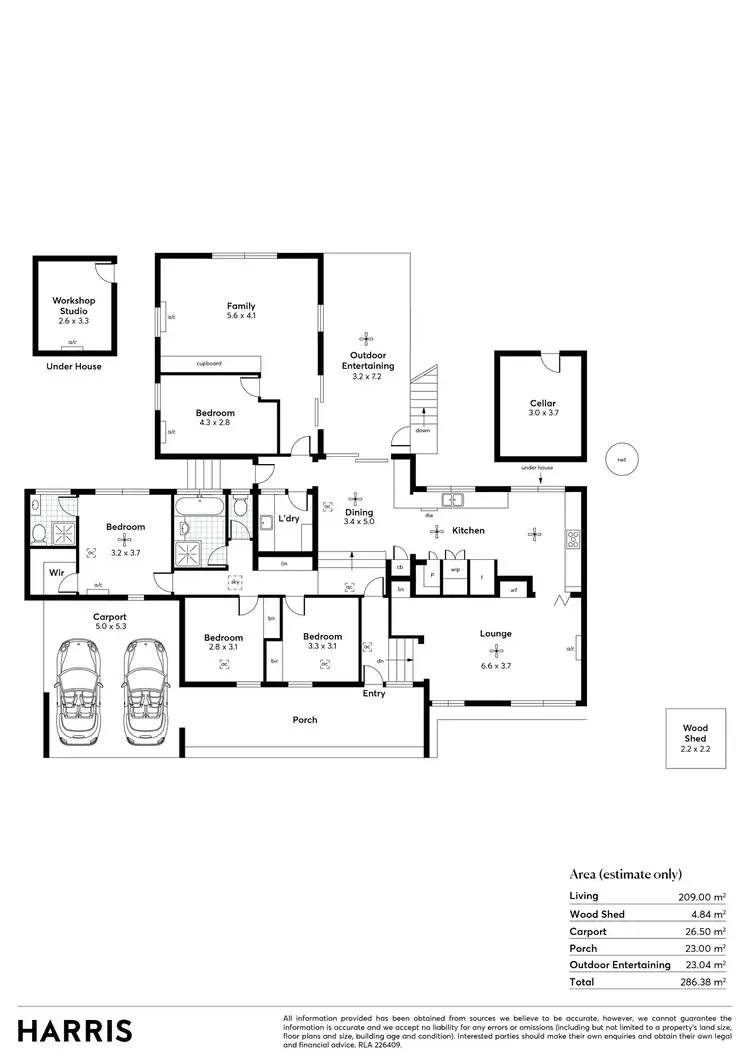Floorplan of Homely house listing, 11 Yalpara Street, Eden Hills SA 5050