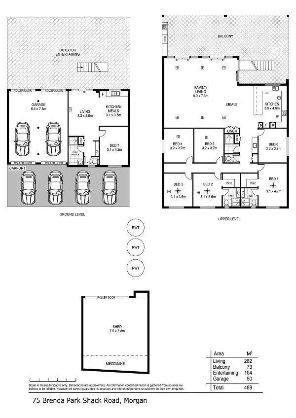 Floorplan of Homely house listing, 75 Brenda Park Shack Road, Morgan SA 5320