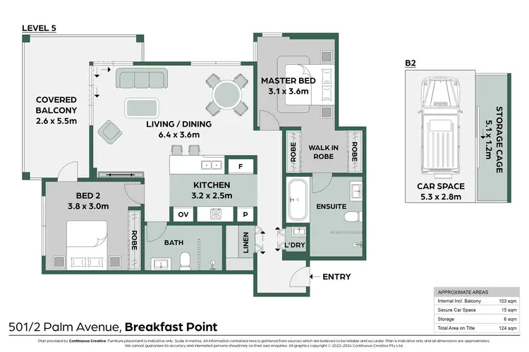 Floorplan of Homely apartment listing, 501/2 Palm Avenue, Breakfast Point NSW 2137