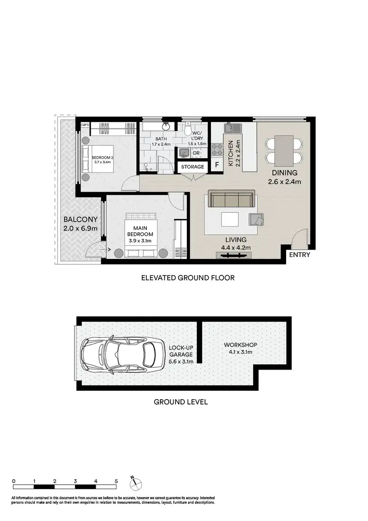 Floorplan of Homely apartment listing, 3/27 Queens Road, Brighton-Le-Sands NSW 2216