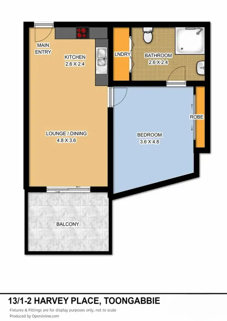 Floorplan of Homely apartment listing, 13/1-2 Harvey Place, Toongabbie NSW 2146