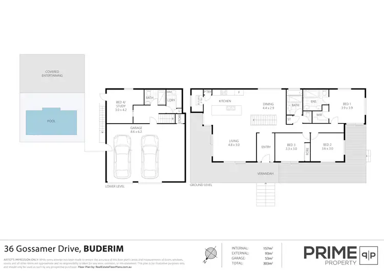 Floorplan of Homely house listing, 36 Gossamer Drive, Buderim QLD 4556