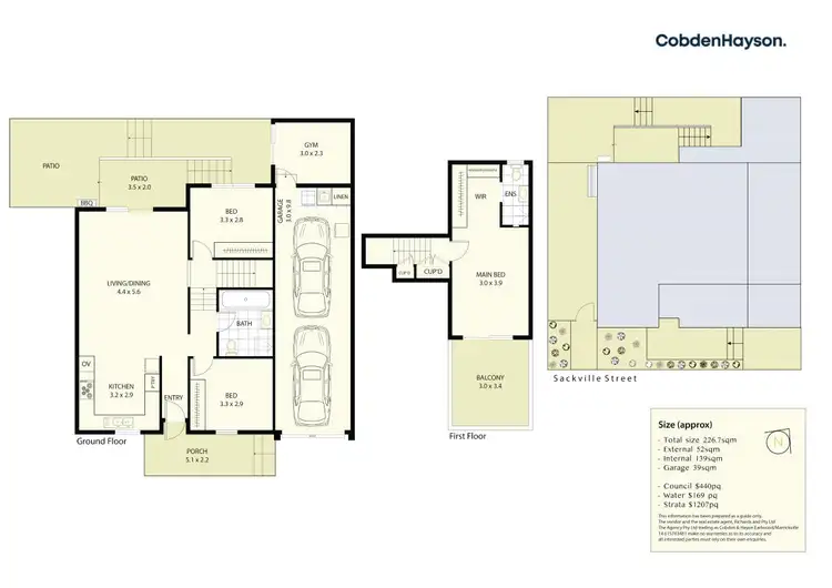 Floorplan of Homely townhouse listing, 8/61 Sackville Street, Bardwell Valley NSW 2207