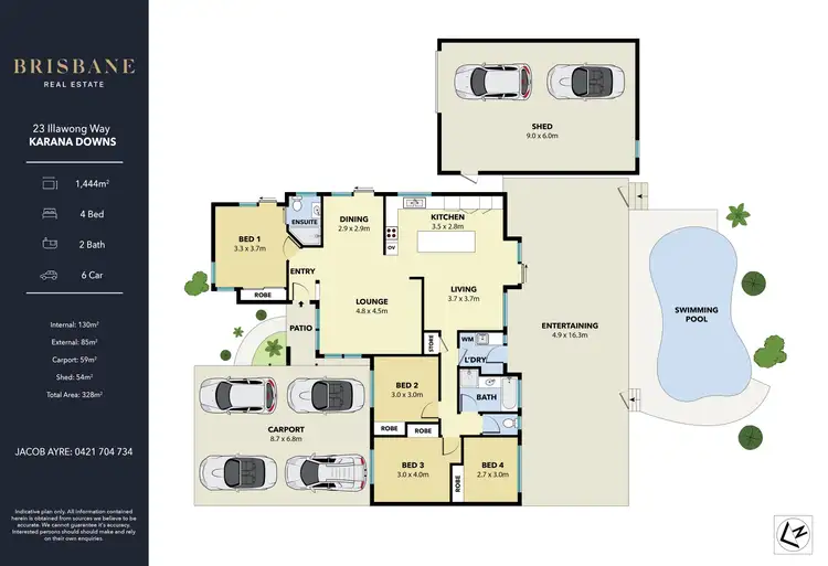 Floorplan of Homely house listing, 23 Illawong Way, Karana Downs QLD 4306