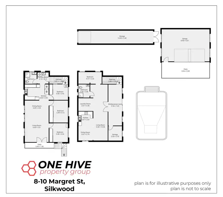 Floorplan of Homely house listing, 8 - 10 Margaret Street, Silkwood QLD 4856