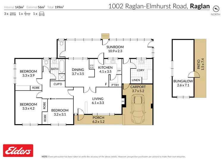 Floorplan of Homely rural property listing, 1002 Raglan-Elmhurst Road, Raglan VIC 3373