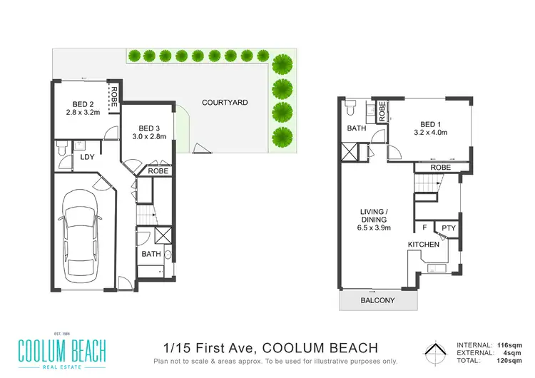 Floorplan of Homely unit listing, 1/15 First Avenue, Coolum Beach QLD 4573