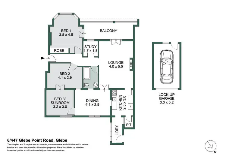 Floorplan of Homely apartment listing, 6/447 Glebe Point Road, Glebe NSW 2037