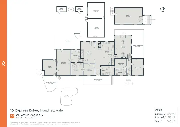 Floorplan of Homely house listing, 10 Cypress Drive, Morphett Vale SA 5162
